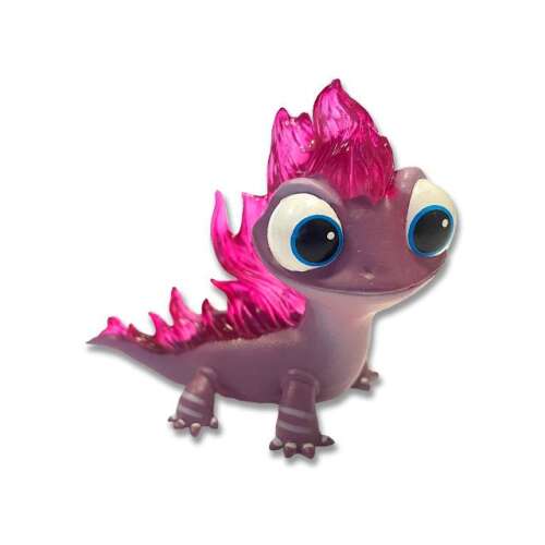 Bullyland Frozen 2 Bruni the Salamander Figure, purple and pink fire salamander toy figure