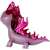Bullyland Frozen 2 Bruni the Salamander Figure, purple and pink fire salamander toy figure, side view
