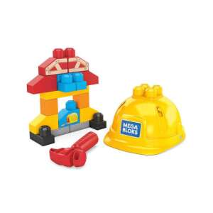 Fisher-Price Mega Bloks Első építkezésem építőjáték kezdő szett sisakkal és kalapáccsal - Mega Bloks