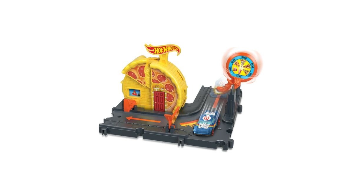 Wheels Speedy Pizza Pick Up Pista Hot Wheels Pizza Hot Wheels City