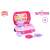 Pink and purple toy kitchen set in a suitcase with wheels, Technof Toys brand