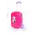 Pink toy kitchen set in a suitcase with wheels, Technof Toys brand