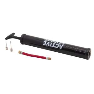 Schwarze Sports Active Ballpumpe mit Nadel und Schlauch, zum Aufpumpen von Bällen, Matratzen und anderen aufblasbaren Gegenständen - Handpumpen