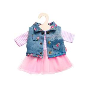 Šaty pre bábiky s tylovou sukňou a džínsovou vestou pre bábiky 28-35 cm - Šaty pre bábiku Toy
