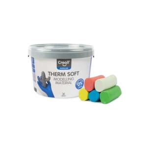 Creall Therm Soft Modelliermasse, 2000g, lufttrocknende Modelliermasse, ungiftig, für Kinder und Erwachsene, Basteln, Modellieren, DIY-Projekte - Creall