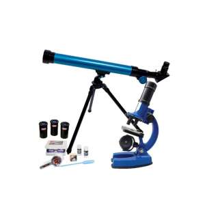 Set telescop și microscop Micro-Science cu 35 accesorii - Explorați minunile universului și lumea microscopică cu acest set uimitor. - Jocuri stiintifice si exploratori