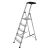 Krause Secury 5-step aluminum ladder with Multigrip system