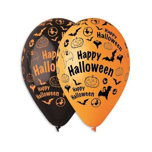 Luftballon, 30 cm, "Happy Halloween"
