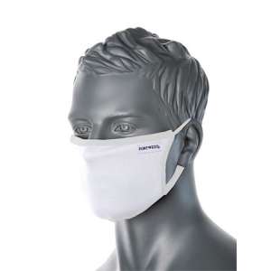 Maska na tvár, 3 vrstvy, antimikrobiálna, biela 31609411 Rúška na tvár