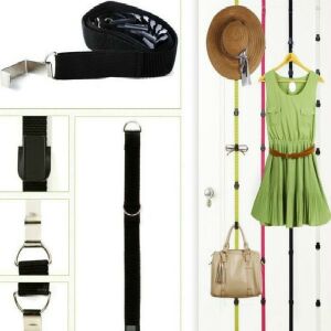 Ajtóra akasztható pánt, táskarendező - Fekete 133335841 - Bőrönd kiegészítő