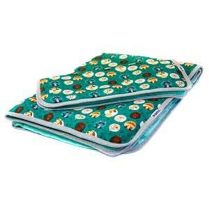 Pukka Babatakaró párnával, zöld állatmintás, 70x100cm - Pukka