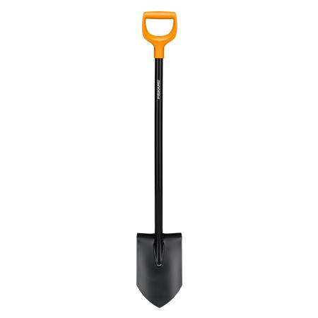 FISKARS Ásó, hegyes, FISKARS "Solid", fekete