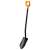 Fiskars Solid black shovel with orange handle