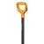 Клозъп на черна лопата Fiskars Solid с оранжева дръжка
