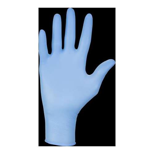 Ochranné rukavice, jednorazové, nitrilové, veľkosť XS, 100 kusov, bez prášku, modré