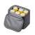 RESTO 6 liter szürke hőszigetelt uzsonnás táska 6 dobozzal benne, tökéletes munkahelyre, iskolába vagy piknikre