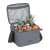RESTO 11 liter gray insulated lunch bag with food and drinks