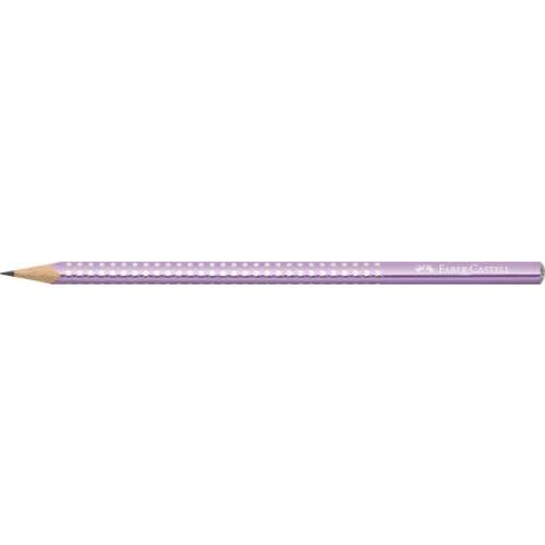 FABER-CASTELL Creion de grafit, B, triunghiular, FABER-CASTELL "Sparkle", violet metalizat