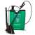 Garden LUX 12L Backpack Sprayer, green, with pressure pump and adjustable nozzle, showing the nozzle