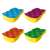 Vileda Pur Active Colors dish sponges, 4 pack, assorted colors, non-scratch