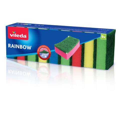 Burete de Spalat Vase Vileda rainbow 9buc