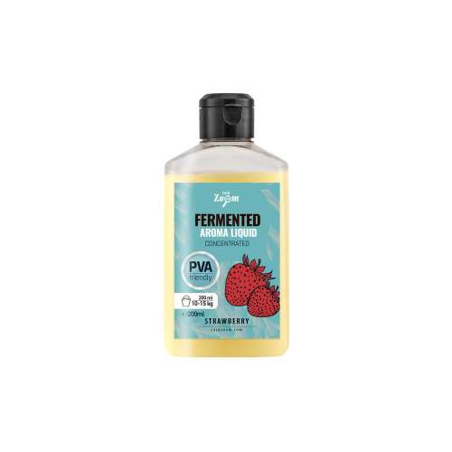 CarpZoom Fermentált Aroma Folyadék Eper 200ml, koncentrált, PVA barát, ponty és amur horgászatra