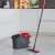 Vileda Ultramat Turbo mop and bucket set with foot pedal, red and grey