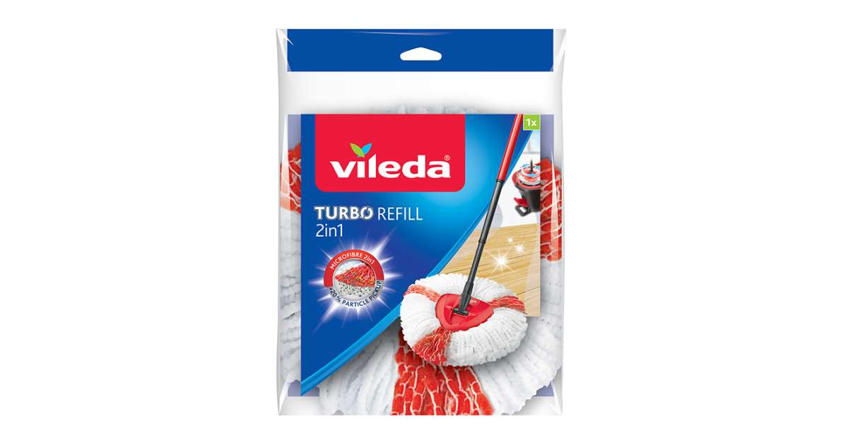Vileda Ultramax/1 2 Spray Microfibre Refill-Pack of 2, White