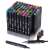 80 piece alcohol based twin marker set with stand, great for artists, illustrators, and designers