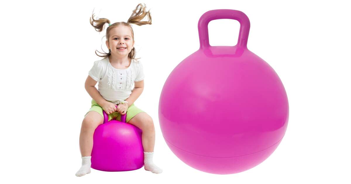 Kangaroo bouncing ball 45cm pink