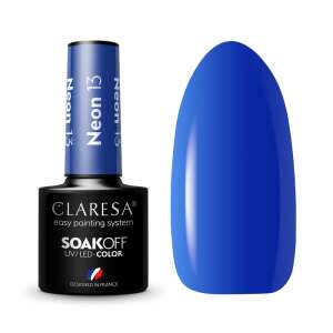 Claresa Neon 13 Soak-Off UV/LED Gel Polish, einfaches Lackiersystem, blaue Farbe - Claresa