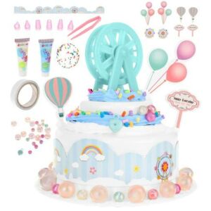 Kreatív tortakészítő készlet kiegészítőkkel, 10,5 x 10,5 x 11,5 cm, 6+