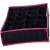 Black fabric drawer organizer with pink trim, 20 compartments, for organizing underwear, socks, ties, or belts