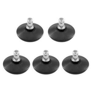 Kwmobile 5 pack office chair glides, black, steel, 10mm, 38mm, 35mm, 22mm, 175kg - Pool liner