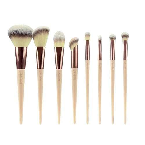 Technic 8-teiliges Make-up-Pinselset, Roségold, Make-up-Pinsel, Make-up-Pinselset