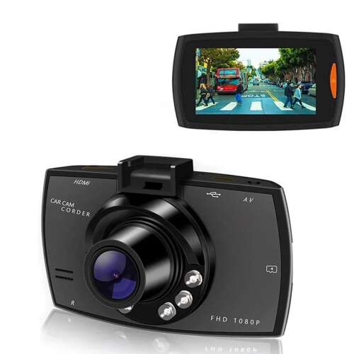 CarCamcorder autós menetrögzítő kamera beépített mikrofonnal és éjjellátó funkcióval - 1080p full HD (BBV)