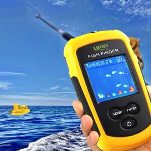 Fish Finder LCD kijelzős hordozható halradar - szonár érzékelővel, visszhangjelzővel (THM) (BBL)