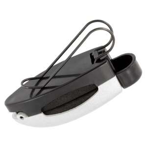 AG328 car visor sunglasses holder, black and silver, clip-on design, easy to install, protects glasses from scratches - Car Organizer