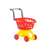Polesie játék bevásárlókocsi piros és sárga színben