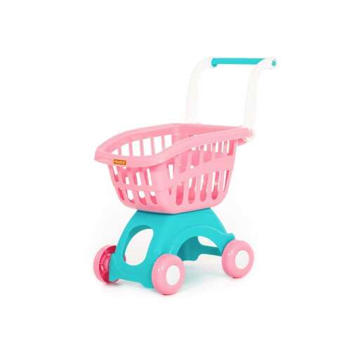 Polesie játék bevásárlókocsi rózsaszín és kék színben