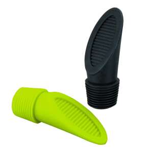 2er-Set Ibili-Plugs, Silikon, schwarz/grün 59962203 - Barzubehör