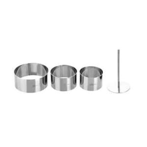 Set de 3 inele pentru tort din oțel inoxidabil Ibili, diametru 7, 8, 10 cm - Ibili