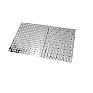 Zusammenklappbarer BBQ-Grillrost aus Edelstahl, 46x30 cm - Gartengrill, Grillzubehör