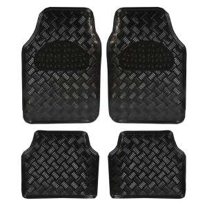Set of 4 black diamond universal car mats - Car mat
