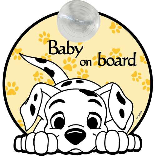 Figyelmeztető tábla Baby on Board 101 Dalmatians, Disney