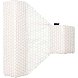 Perna de sprijin pentru somnul bebelușului Womar Zaffiro Cotton Plus, gri deschis cu puncte albe - Perne anti-răsucire