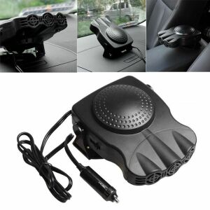 Amio 150W Autós Fűtő és Páramentesítő Ventilátor - Kollázs Használati Példákkal - Autós ventilátor