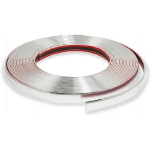 Autó díszléc króm ezüst színben, öntapadós, 20mm x 15m - EALMEU