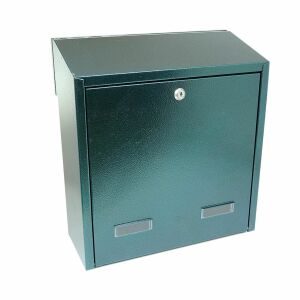 Damech green C4 mailbox, wall mounted postal box - Mailbox