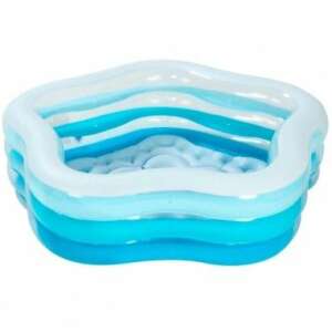 Intex inflatable pool for kids, blue and white, 466 liters, 185 x 180 x 53 cm - Garden Pool